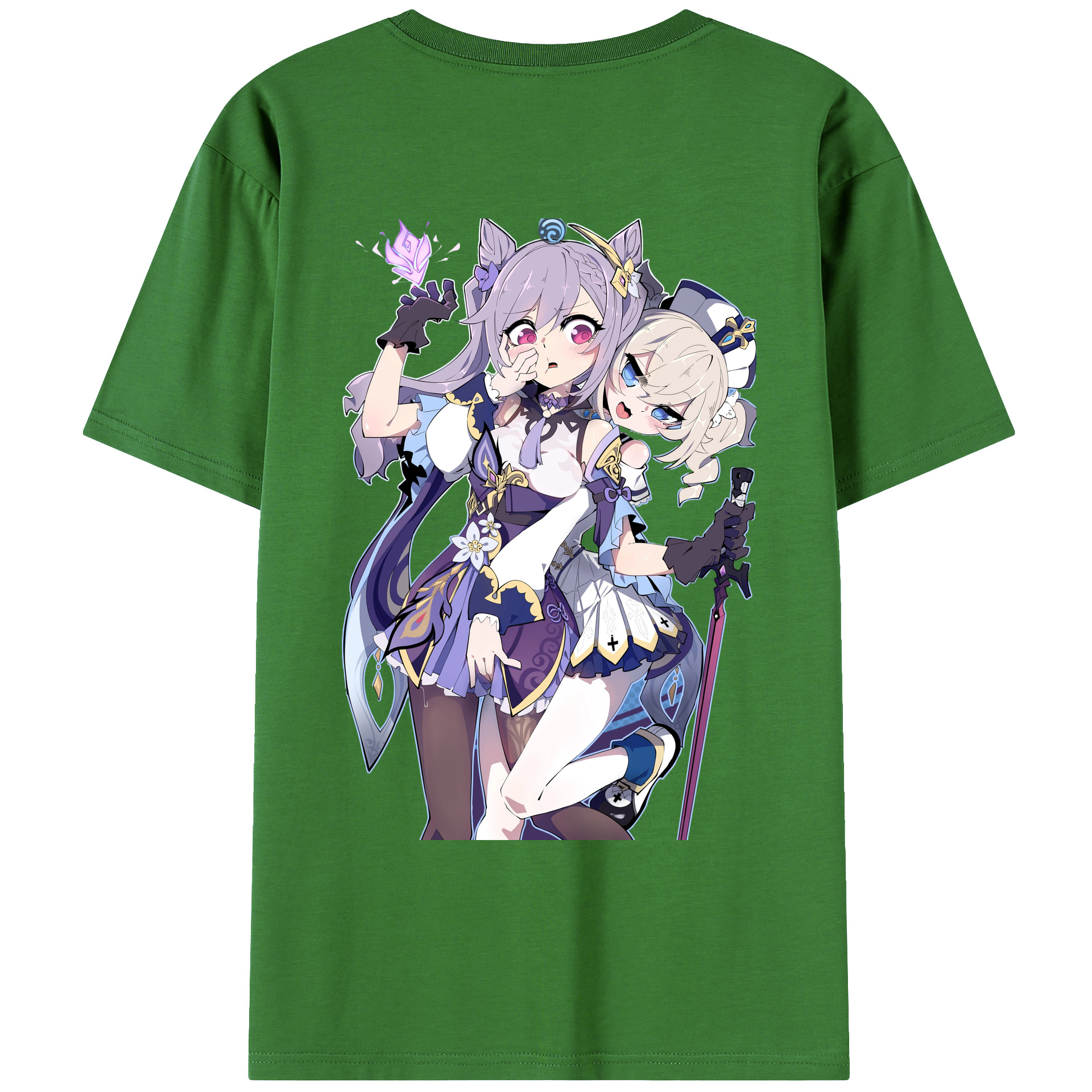 げんし神 刻晴 こくせい genshin Kokusei レディース半袖Tシャツ(バックプリント)